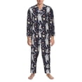 thumbnail image 3 of Fotbe Sloths Dancing Pijama de Hombre con Estampado de Manga Larga, Conjunto de 2 Piezas, Ropa de Dormir Suave y Cómoda con Bolsillos-Medium, 3 of 7