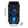thumbnail image 2 of Puntoco Altavoces inalámbricos Bluetooth Altavoces portátiles para exteriores Tarjeta de subwoofer de alto volumen Audio, 2 of 2