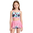 thumbnail image 2 of Girls 2 Piece Tankini Swimsuit Summer Boyshort Girls Bathing Suit with Shorts with Beach Skirt Swimwear 5-16 Years, 2 of 7