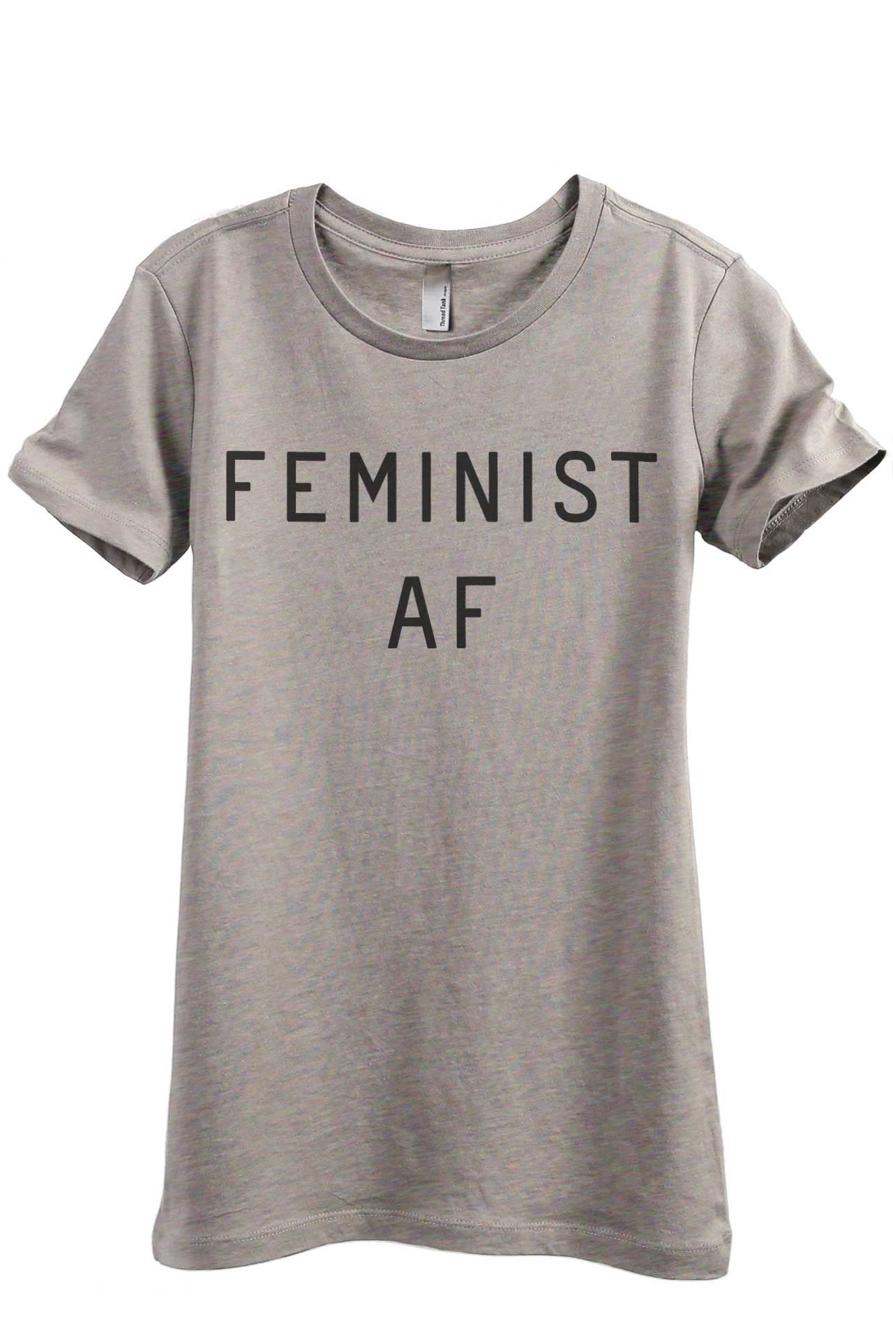 Thread Tank Feminist AF Women's Fashion Relaxed Crewneck T-Shirt Tee ...
