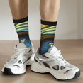 thumbnail image 6 of Gaeub Stylish Yellow Dog Print Adult Crew Socks,Mid-Calf Socks,Stylish & Comfortable Adult Socks for Men & Women,Crew Athletic Socks for Sport Running Traveling, 6 of 6