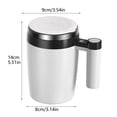 thumbnail image 4 of 500ml Automatic Stirring Coffee Mug With Built-In LCD Display For Home Kitchen Travel Use, 4 of 9