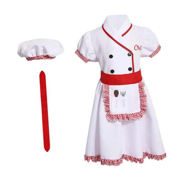 tredstone Role Play Costume Set With Baking Uniform Soft And Fashionable Fun And Memorable Events And Playful Kitchen Lace Holiday M