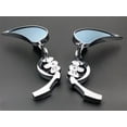 thumbnail image 2 of Skull Teardrop Rear View Rearview Side Mirror Cruiser Chopper Custom Motorcycle, 2 of 8