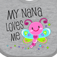 thumbnail image 4 of Inktastic My Nana Loves Me Cute Dragonfly Boys or Girls Baby Bib, 4 of 4