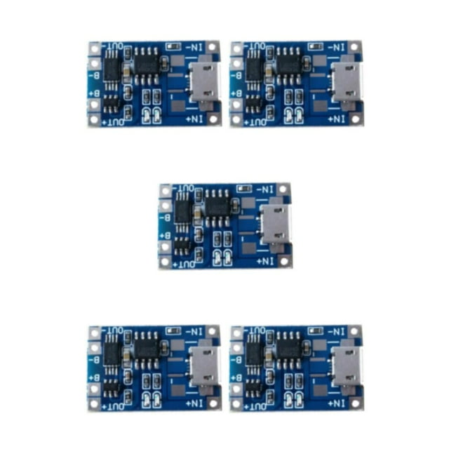 Wweixi pour Micro Rechargeable USB 1A Chargeur de Batterie au Lithium Module Carte 1-10 Pcs 5V 1 Pcs type 1 5Ensemble