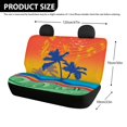 thumbnail image 4 of POLERO Beach Palm Tree Music Car Back Seat Covers, Set of 2 Pieces Heavy Duty Auto Seat Cushion Protectors for Van and Truck, All Weather Use, 4 of 4