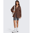 thumbnail image 7 of G4Free Smoofit Modal Soft Women's Zip Up Long Jackets Cinch Waist Casual Sweatshirts with Pockets, 7 of 7