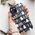 thumbnail image 5 of Spooky Ghost Design iPhone Case for Halloween Lovers with Charming Bookshelf Pattern, Durable Anti-Slip Soft TPU Case, Compatible with iPhone 11/12/13/14/15/16 (Pro Max/Plus), 5 of 9