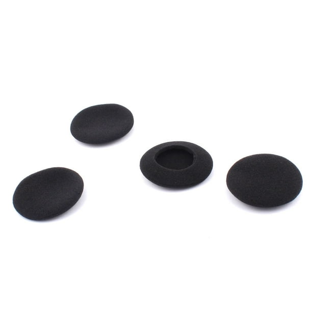 Unique Bargains 4pcs Black Sponge Earphone Headset Headphone Foam