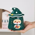 thumbnail image 5 of Daiosportswear Christmas Ceramic Cup,Christmas Mug,Ceramics,with Lid/Spoon,Cute Couple Coffee Cup,Bow Handle,Household,Durable,Generous Capacity,for Hot Chocolate/Coffee,Christmas Parties, 5 of 6