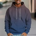 thumbnail image 3 of ZCFZJW Mens Fashion Hooded Sweatshirts Trendy Long Sleeve Drawstring Hoodies Casual Striped Tie Dye Print Hoodie Outwear Coat Tops with Pockets Light Blue M, 3 of 6