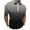A083-Gray, variant on POTETI Polo Shirts for Men Casual Short Sleeve Collared Shirts Quarter Zip Gradient Color Loose Tops