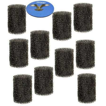 Pond Filter Replacement - HQRP 10-pack Pre-Filter Foam for Tetra Pond FK3 / FK-3 / 26594 Filtration Fountain Kit, 19016 Replacement + HQRP Coaster