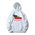 thumbnail image 3 of Sudadera con capucha blanca de Feliz Navidad para niños, sudadera bonita para fiesta de Navidad para niño o niña, ropa de moda con estampado de Papá Noel y ciervos para niños, 3 of 5