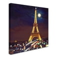 thumbnail image 2 of Trademark Fine Art 'Moonlight Over Paris' Canvas Art by Susan Rios, 2 of 3