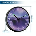 thumbnail image 3 of Voice Activated Clock with Glow Light 12 Inch Large Silent Wall Clock Battery Operated for Home Decor The Purple Water, 3 of 8