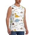 thumbnail image 2 of Kdxio Dinosaur for Men's Muscle T-shirt,Sleeveless for Workout Running Athletic Gym Lounge Casual, 2 of 7