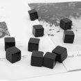 thumbnail image 2 of 10 dados en blanco de 16 mm, cubo acrílico negro, juego de mesa para niños, juguete DIY, divertido y educativo., 2 of 5