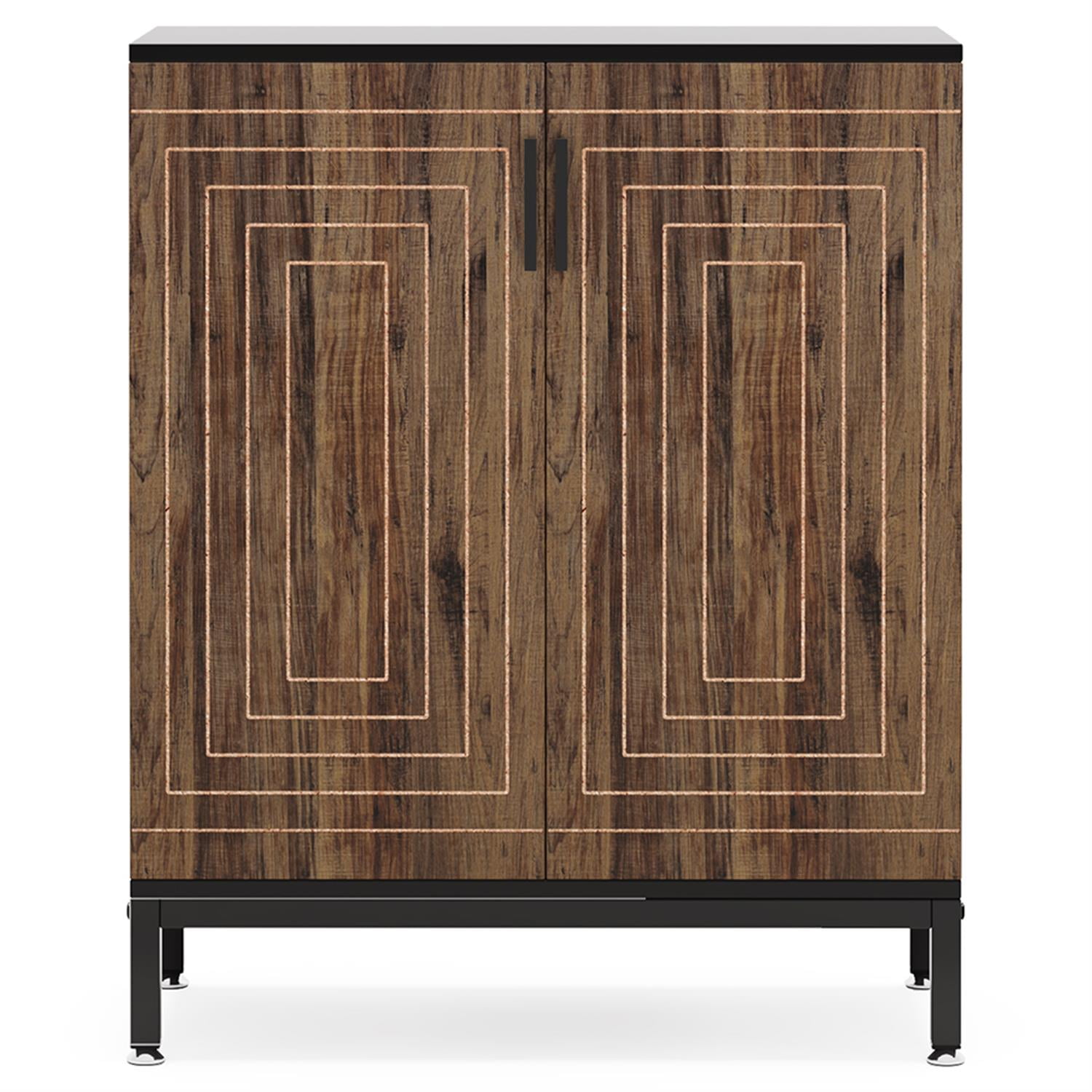 Demi Bonn 5-Tier Shoe Cabinet, 20 Pairs Entryway Shoe Racks Organizer with Shelves, Freestanding Shoe Organizer Cabinet, Brown