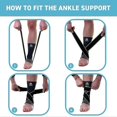 thumbnail image 5 of Stride Flex Adjustable Ankle Brace for Men/Women: 4 Way Foot Compression Ankle Brace for Sports and Injuries: Arthritis Pain Relief (1, Green, Large), 5 of 5