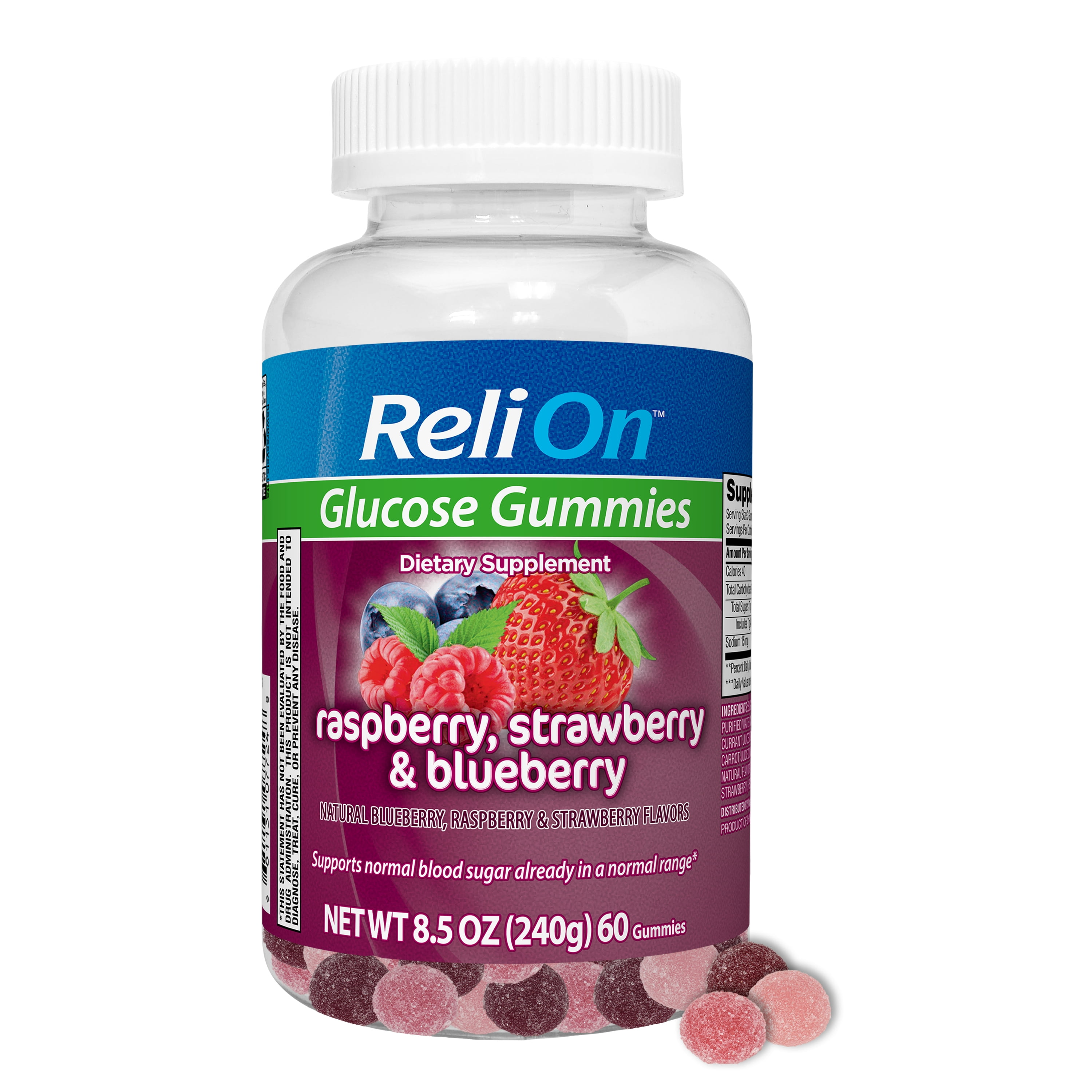 ReliOn Glucose Gummies Dietary Supplement, 60 count - Walmart.com