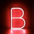 thumbnail image 2 of Letter Neon Lights, LED Neon Night Light Neon Lights Wall Decorative Night Light for Kids Bedroom Battery USB Operated Red, 2 of 8