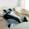 thumbnail image 3 of jejeloiu Vintage Geometric Design Twin Comforter Sets,Abstract Triangle Print Bedding Set For Adult Reversible 2pcs, 3 of 8