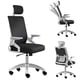 thumbnail image 1 of Silla Escritorio Ejecutiva VBELL Oficina Secretarial Ergonomic Negra Y Blanca Con cojín De látex, 1 of 7