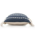 thumbnail image 6 of LR Home Denver Cotton Blend Poly Filled Pillow in Blue/Ivory, 20" x 20", 6 of 9