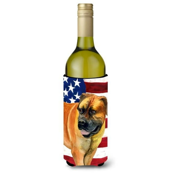 Boerboel Mastiff Patriotic Wine Bottle Beverge Insulator Hugger