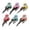 A, variant on Yangka 6Pcs Colorful Artificial Birds, Clip-On Branch Realistic Simulation Bird Ornaments For Wreaths, Christmas Tree, Garden, Wedding & Home Floral Arrangement Decoration