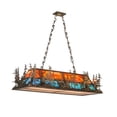 thumbnail image 5 of Meyda Tiffany 188361 6 Light 54" Wide Billiard Linear Pendant - Copper, 5 of 7