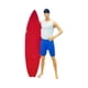 thumbnail image 2 of Figura de surf en miniatura a escala 1/64, figura decorativa pintada a mano para escena en miniatura. Estilo C, 2 of 9