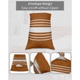 thumbnail image 7 of Burnt Orange White Stripe Body Pillow Covers, Modern Rustic Vertical Striped Soft Bed Throw Pillowcases Breathable Cooling Long Lumbar Body Pillow Sham Cover for Bed Sofa 20''x54'', 7 of 7