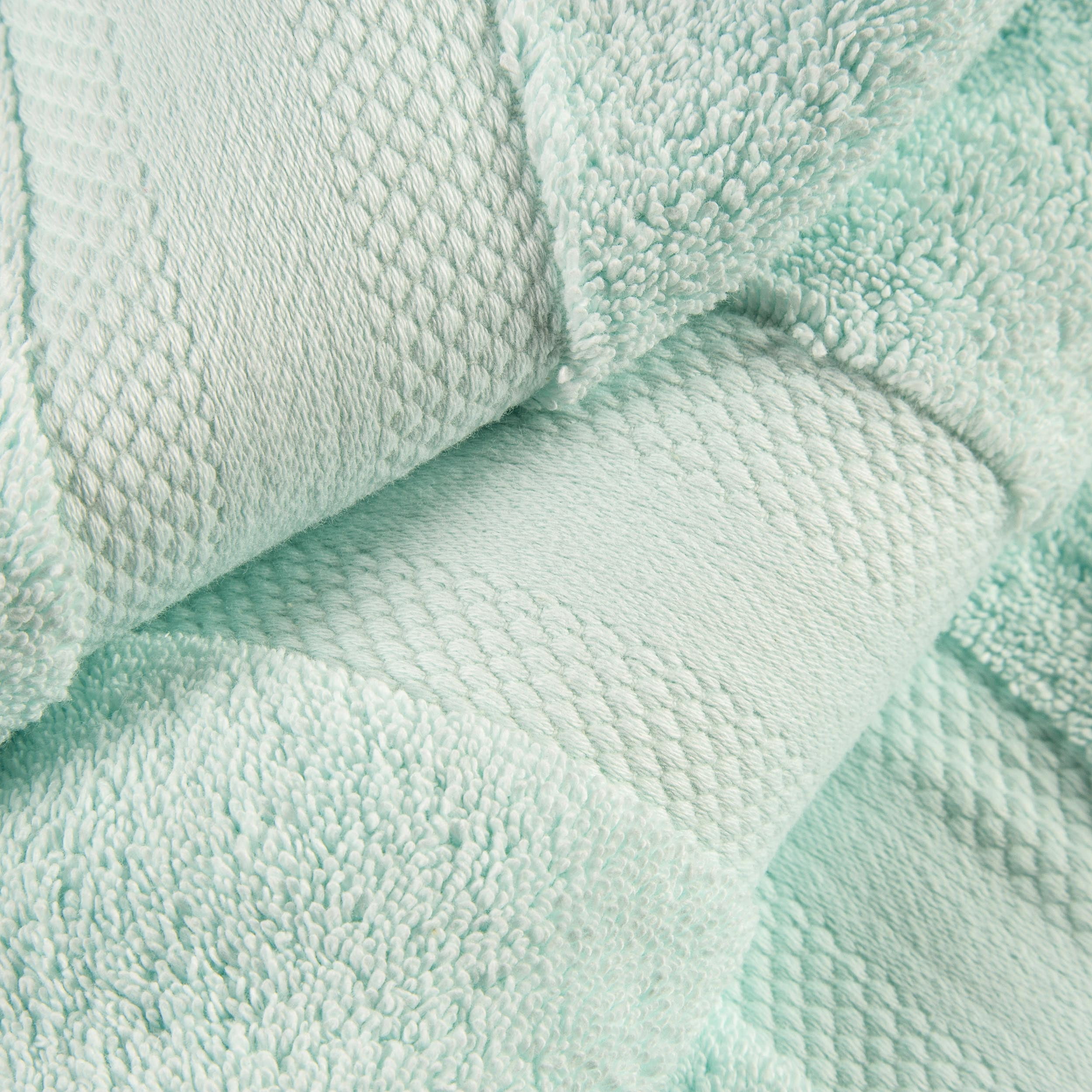 BNM Turkish Cotton Heavyweight Face Towel Set, Dusty Aqua