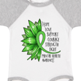 thumbnail image 4 of Inktastic Mental Health Awareness Green Sunflower Ribbon Boys or Girls Baby Bodysuit, 4 of 5