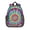 Pink and Green, variant on Red and Orange Tie Dye Pattern Backpack for School, Cute School Bag with Adjustable Shoulder Straps and Padded Back, 15"x11.42"x5.5"