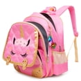 thumbnail image 4 of Mochila escolar Moonmo Cute Unicorn Face Pink para niñas, 4 of 7
