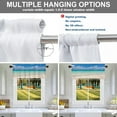 thumbnail image 5 of Blue Ocean Tropical Beach Valances Half Window Curtain, Beautiful Beach Phi Islands View Andaman Sea Krabi Kitchen Valances for Bedroom Heat Insulated for Decor 52x18 Inch, 5 of 6