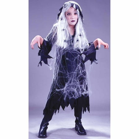 Spider Web Gauze Ghost Child Halloween Costume