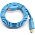thumbnail image 1 of Techcraft Flat HDMI Cable V1.4 Support 3D And Ethernet 1080P 5 Feets Blue, 1 of 2