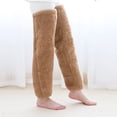 thumbnail image 4 of Winter Warm Socking Leg Cover Home Knee Socks Thick Woolen Pants Leg Warmers Fashion Soft Stretch Socking Ladies Winter Tops, 4 of 6