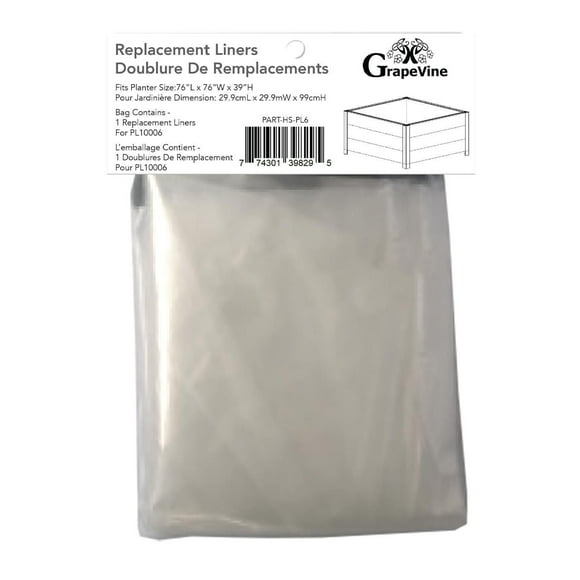 Grapevine Plastic Replacement Liner for PL10005 30IN Square