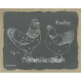 thumbnail image 2 of Babbitt, Gwendolyn 14x12 White Modern Wood Framed Museum Art Print Titled - Poultry on Burlap, 2 of 4