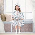 thumbnail image 6 of Wearable Blanket Hoodie for Kids Shark Flannel Hooded Blanket with Pockets and Sleeves Suitable for Boys and Girls, 6 of 7