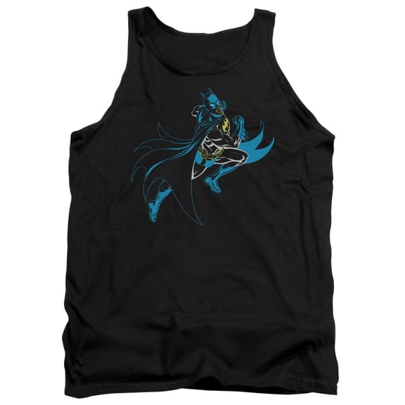 Batman Neon Batman Adult Tank Top Black