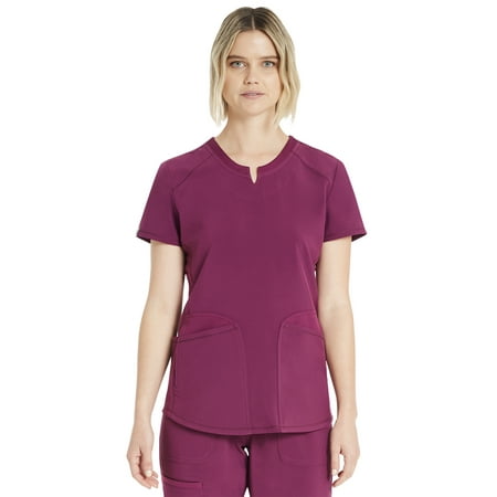 Scrubstar Women's Antimicrobial Premium Performance Notch Neck Top, Sizes XS-3XL