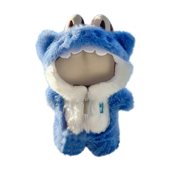 17cm Doll Clothes Plush Suit For La_bubs Dolls Outfit Anime Costume For Plush Toys Accessories For 17cm Dolls Clothes No Doll Included Blue