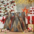 thumbnail image 6 of Naloa Rustic Tile Pattern Drawstring Christmas Bags, 3D Xmas Gift Bags, Christmas Wrapping Bags, Xmas Goodie Bags, Treat Pouch Bags, Party Favor Bags-, 6 of 9